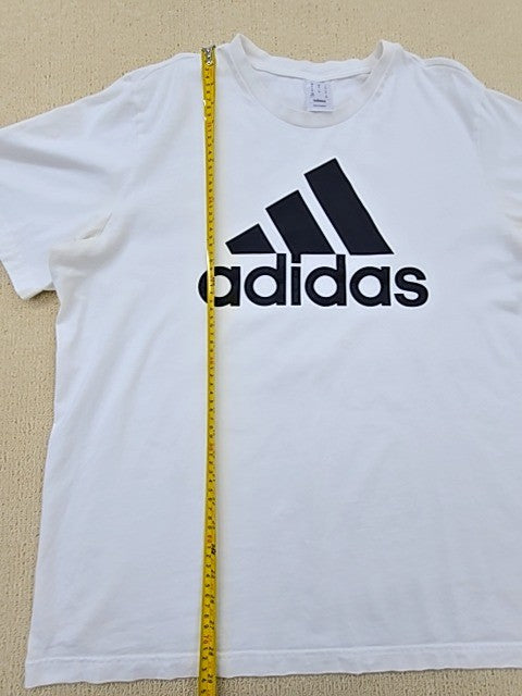 Adidas DA2630 White XL Short Sleeve Crewneck T-Shirt Unisex
