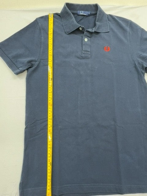 Fred Perry Men's Navy Polo Shirt L Laurel Wreath England Cotton