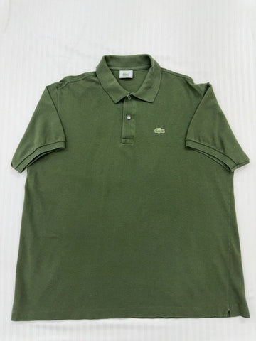 Lacoste Men's Green Polo Shirt Size 7 Classic Fit