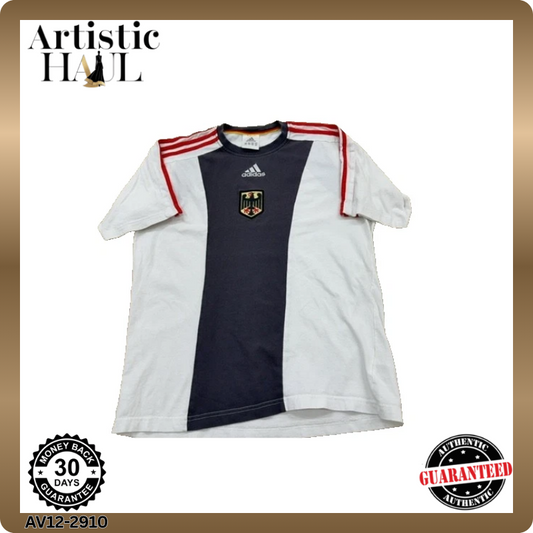 Vintage Adidas Men's T-Shirt – Size S, 2003 Germany National Team, Cotton