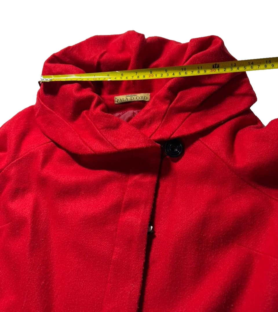 Pala D"Oro Women Coat Med-Lenght | Mohair Blend | Red | S