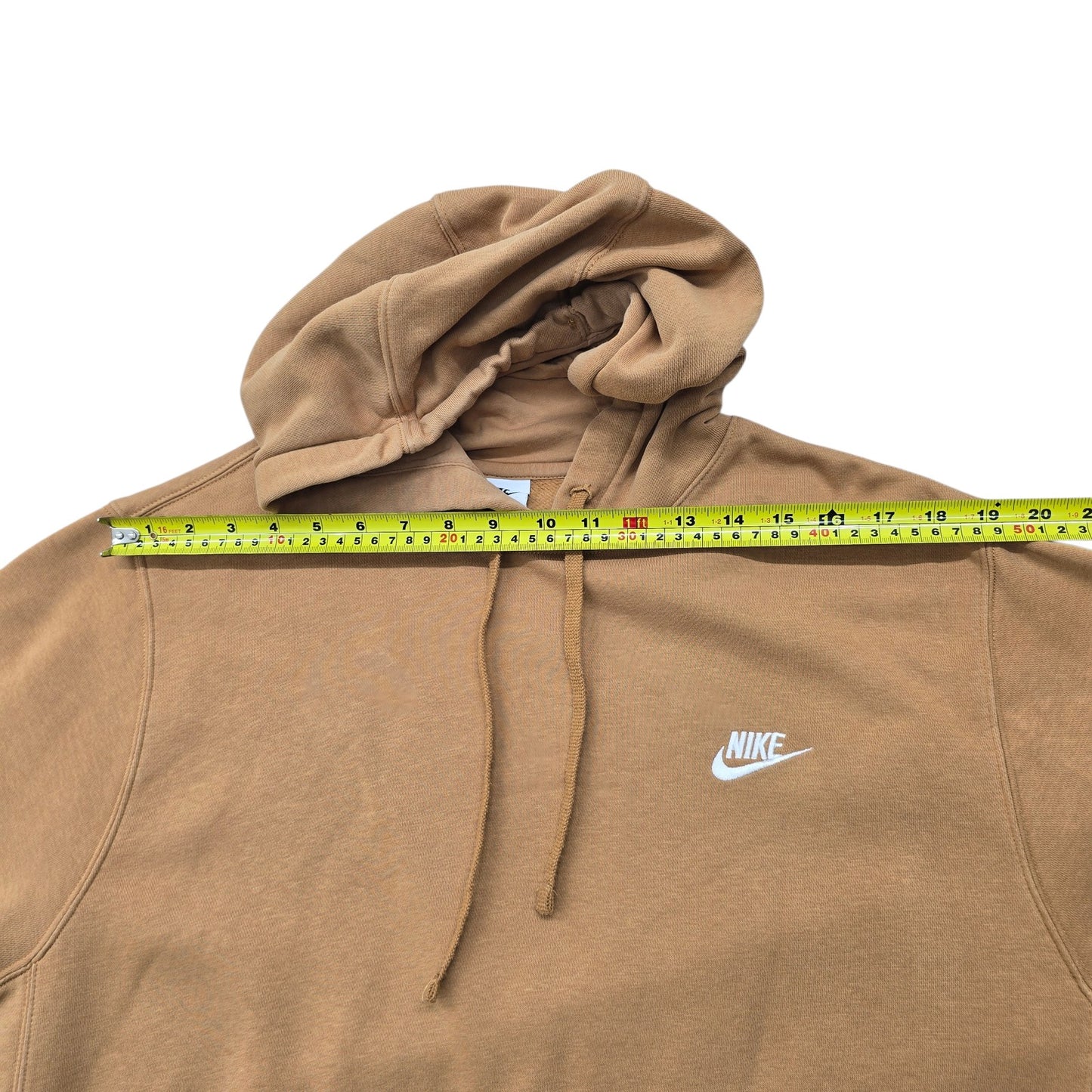 Nike Men's Khaki Sportswear Club Fleece Pullover Hoodie Size L