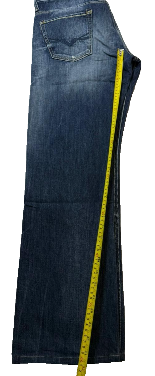 Guess Rebel Regular Straight Denim Men's Blue Jeans Cotton Casual Pants Size 33