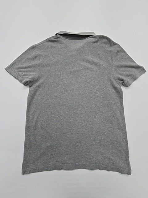 Levi's Boys Gray Polo Shirt Kids M Button Closure Logo Cotton Blend Regular