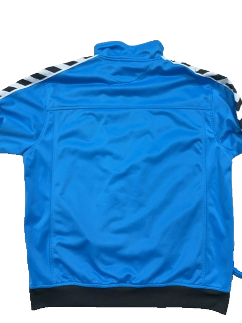 Hummel Men's Blue Jacket – Size XL, Striped
