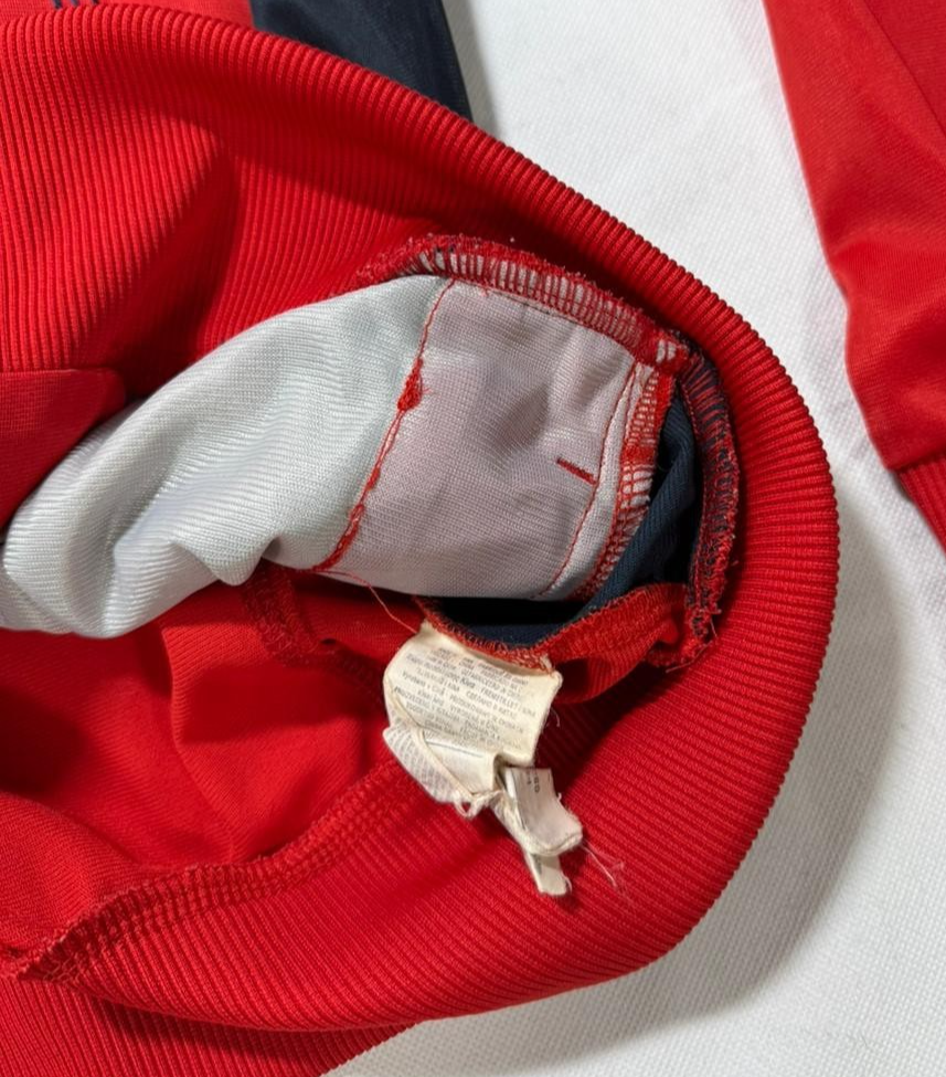 Lotto Red Track Jacket Men's Full Zip Retro Sportswear Size M