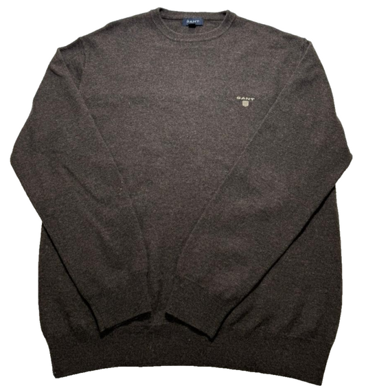 Gant Men's Round Neck Sweater Pullover Cotton Knit Jumper Size XL Casual