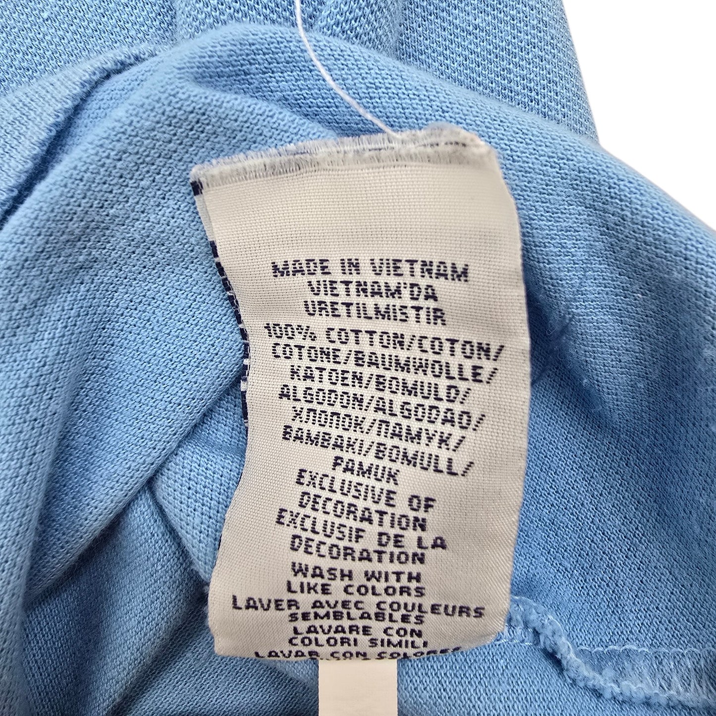 Polo Ralph Lauren Women's Light Blue Slim Fit Polo Size L