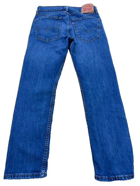 Levi's 502 Taper Fit Men's Blue Jeans 30x30 Zip Fly