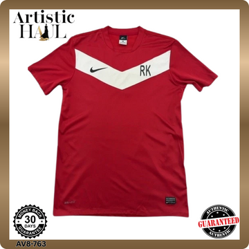 Nike Men's Red Dri-FIT Jersey M Short Sleeve Crewneck