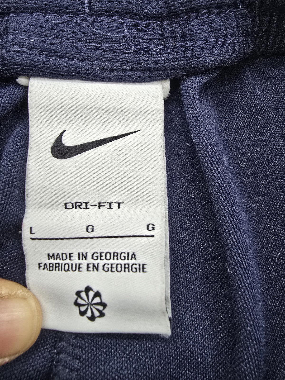 Nike Men's Navy Dri-FIT Soccer Tapered Pants L Drawstring