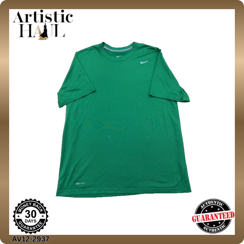 Nike Men's Green Dri-FIT T-Shirt XL Short Sleeve Crewneck