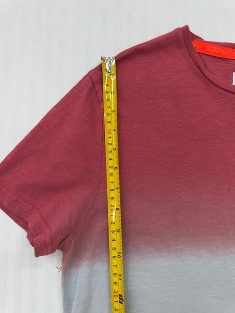Superdry Men's Red Ombre T-Shirt XL Vintage Relaxed Fit