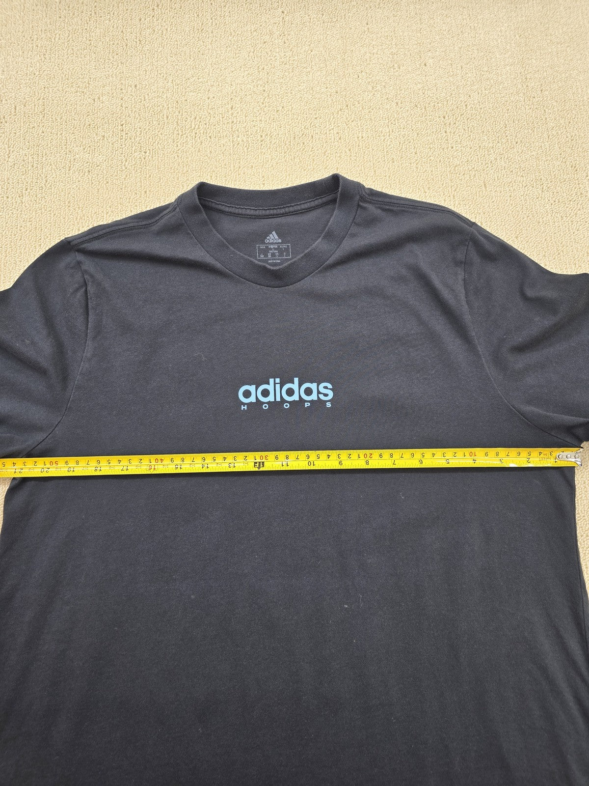 Adidas Men's XL Black Basketball T-Shirt Short Sleeve 1865A