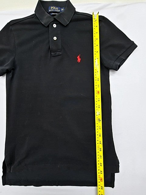 Polo Ralph Lauren Men's Black Polo Shirt XS Slim Fit Pony Logo