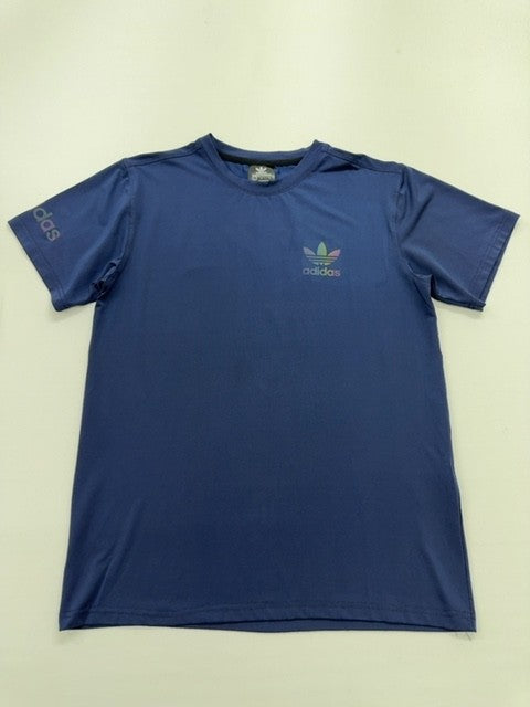 Adidas Youth Blue T-Shirt – Size L, Crew Neck – Ref E5F25