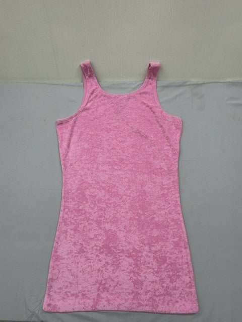 Juicy Couture Pink Tank Dress M Terry Scoop Neck Women Casual