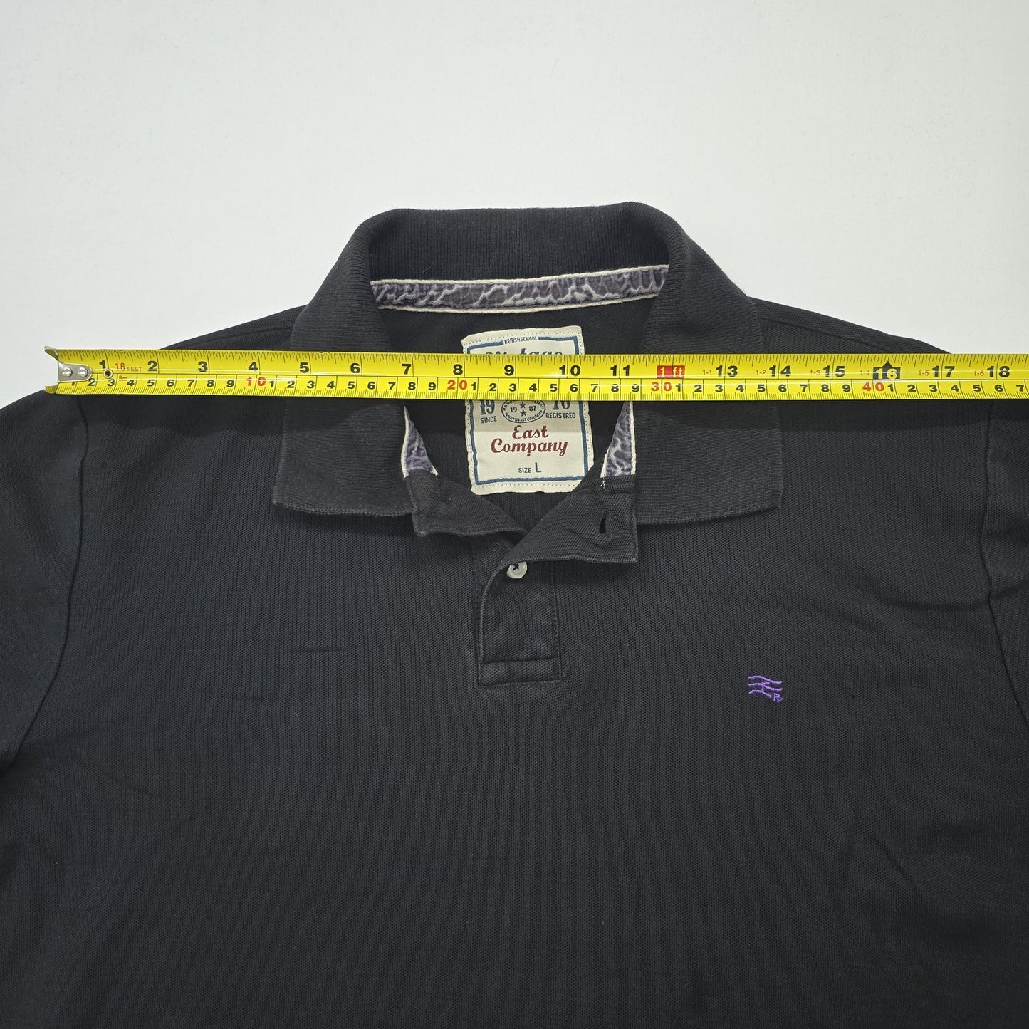 East Company Men Black Polo Shirt size L product image 4