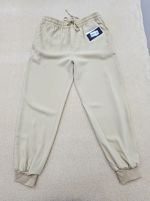 Lauren Ralph Lauren Beige High Rise Tapered Jogger Pants 2P Drawstring
