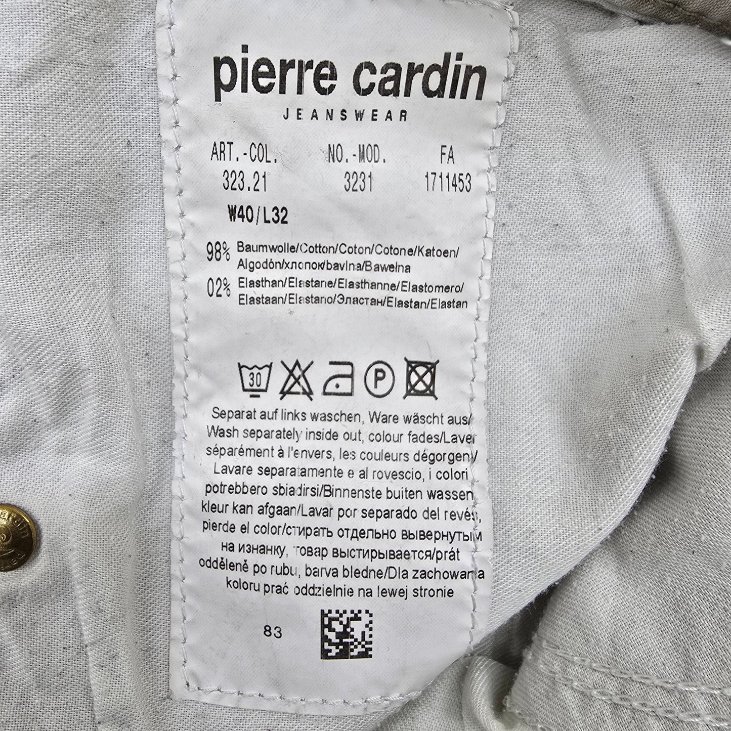 Pierre Cardin Men Gray Jeans size W40 L32 product image 3