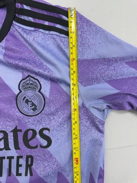 Adidas Men's M Purple Soccer Jersey Short Sleeve Team Crest Embroidered