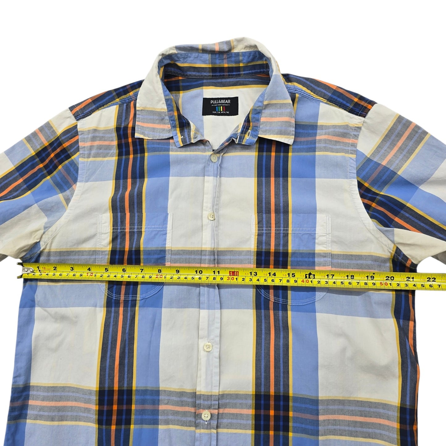 Pull&Bear Men Blue Shirt size XL product image 5