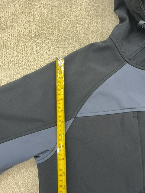 Dickies Men's M Black/Blue Fleece Lined Nylon Hooded Windbreaker 33237