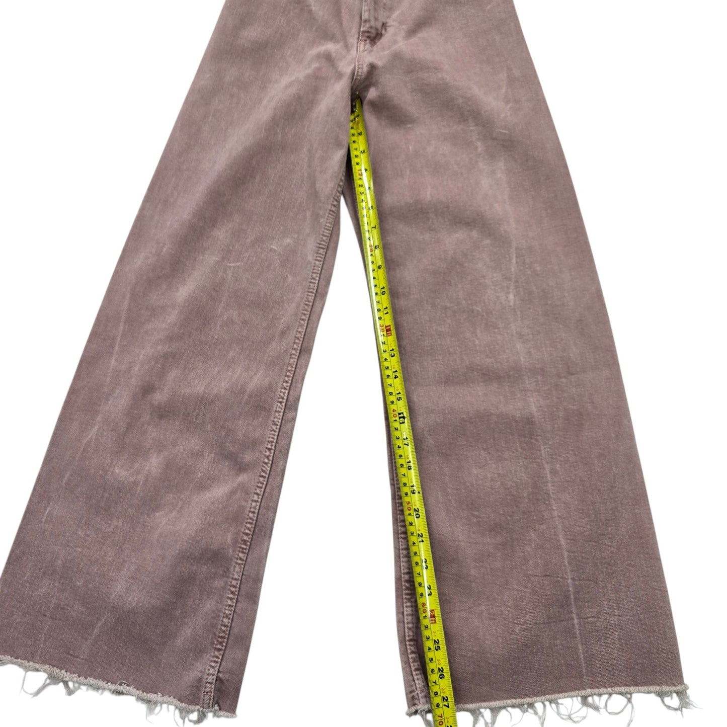 ZARA Women's Mauve Wide Leg Jeans Size 6 USA