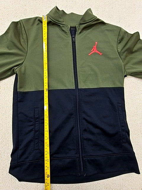 Jordan Boys XL Green/Navy Track Jacket Full Zip Jumpman Logo