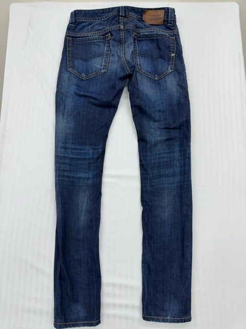 Diesel Men's Dark Blue Straight Fit Industry Jeans Size Regular