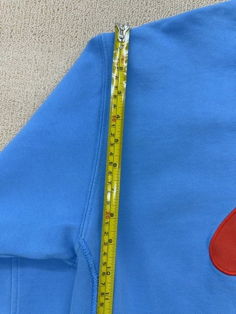 Nike Blue Crew Neck Sweatshirt M Cotton Polyester Long Sleeve
