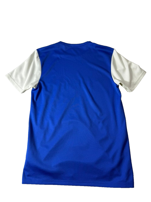 Adidas ESPA Paris Soccer Jersey Men's Small Blue White Climalite Football Shirt
