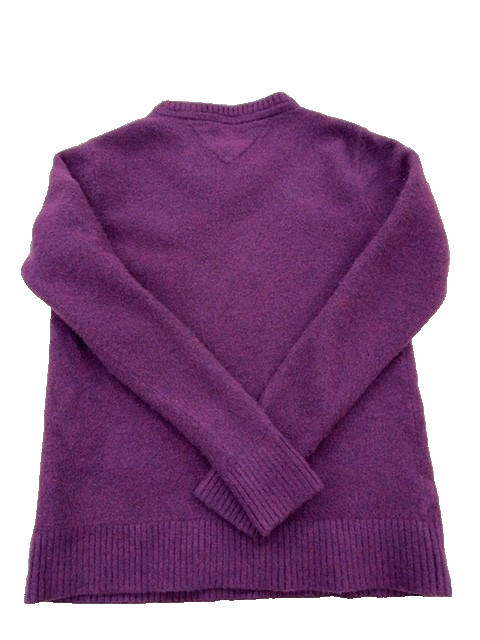 Tommy Hilfiger Women's Purple Cable Knit Crewneck Sweater Size M