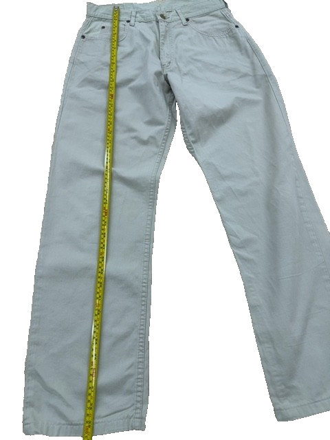 Lee Jeans Khaki Denim Unisex 31-34x34 100% Cotton Button Fly
