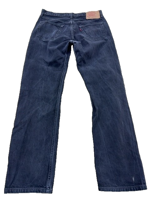Levi's 501 Men's Black Denim Jeans 36x34 Original Fit Button Fly
