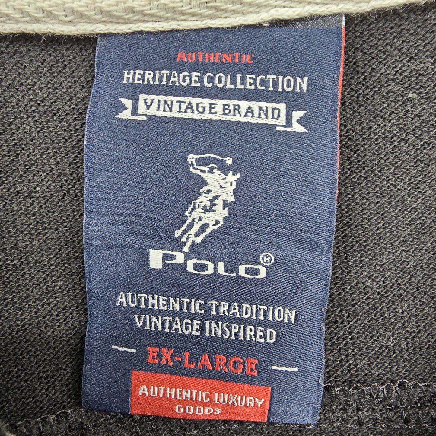 Polo Men Black Polo Shirt size XL product image 3