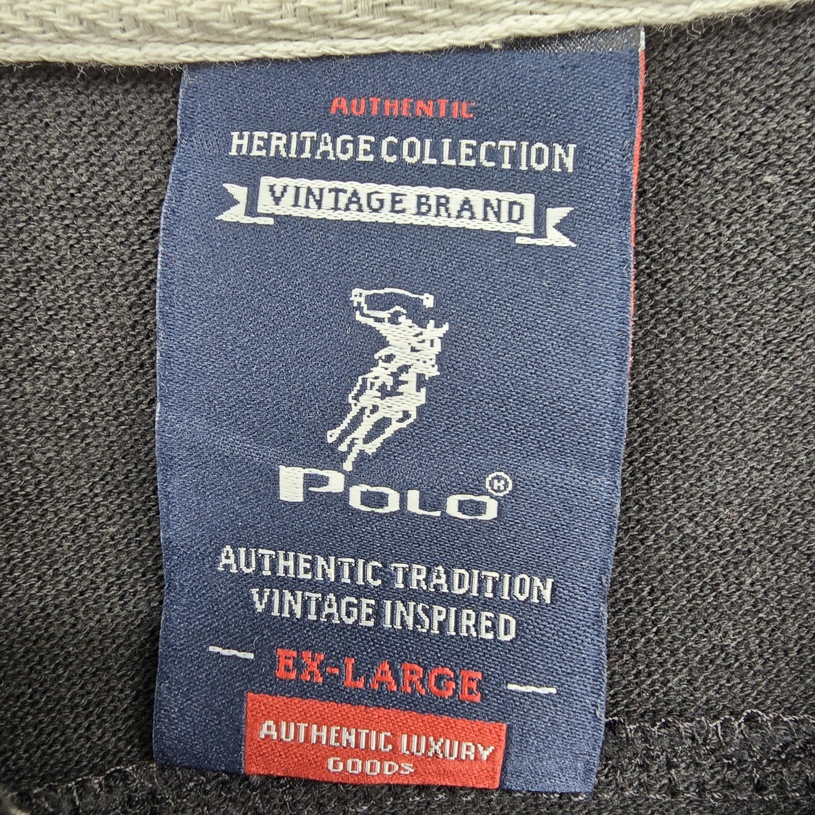 Polo Men Black Polo Shirt size XL product image 3