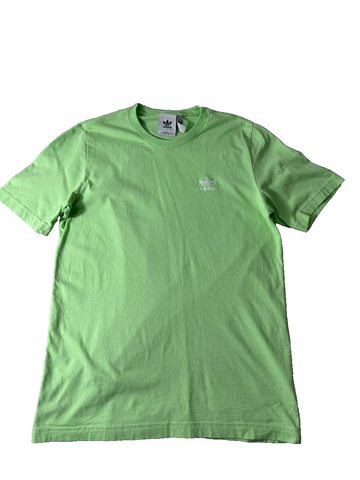 Adidas Originals Men's Green T-Shirt Trefoil Logo Short Sleeve Tee Small