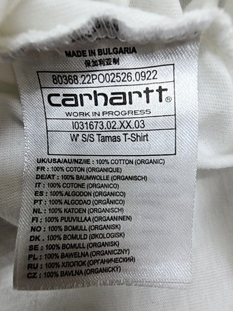 Carhartt Men's White Graphic Short Sleeve T-Shirt Size S