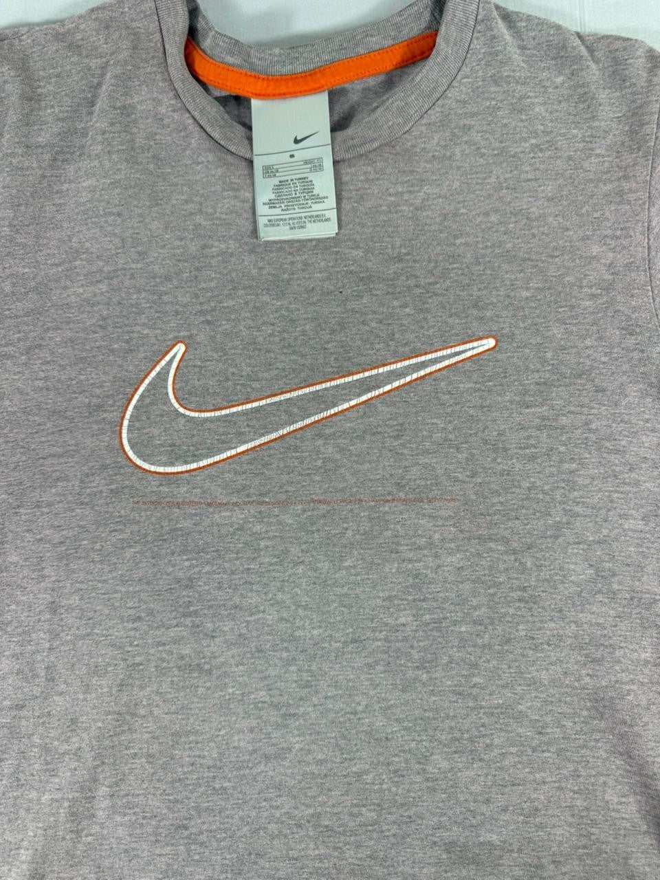 Nike Men's T-Shirt Small Grey Short Sleeve Swoosh Logo Casual Tee