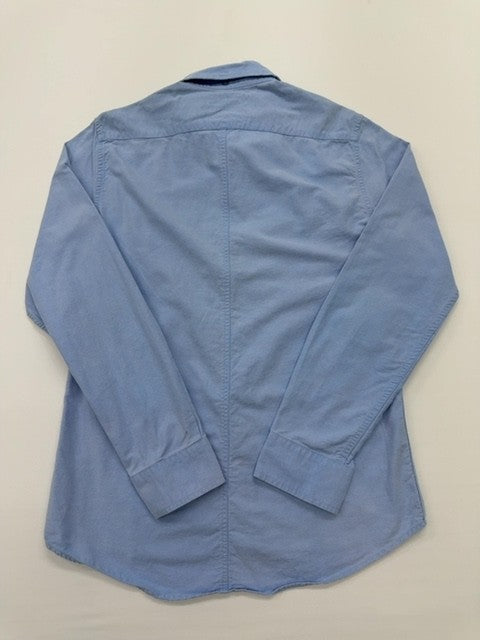 Polo Boys Light Blue Button-Down Shirt Size M Casual 100% Cotton