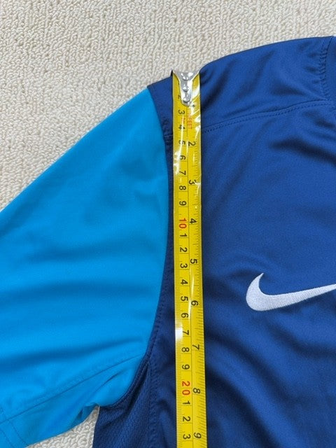 Nike Men's Navy Blue Dri-FIT Football Jersey Size S Batu 3