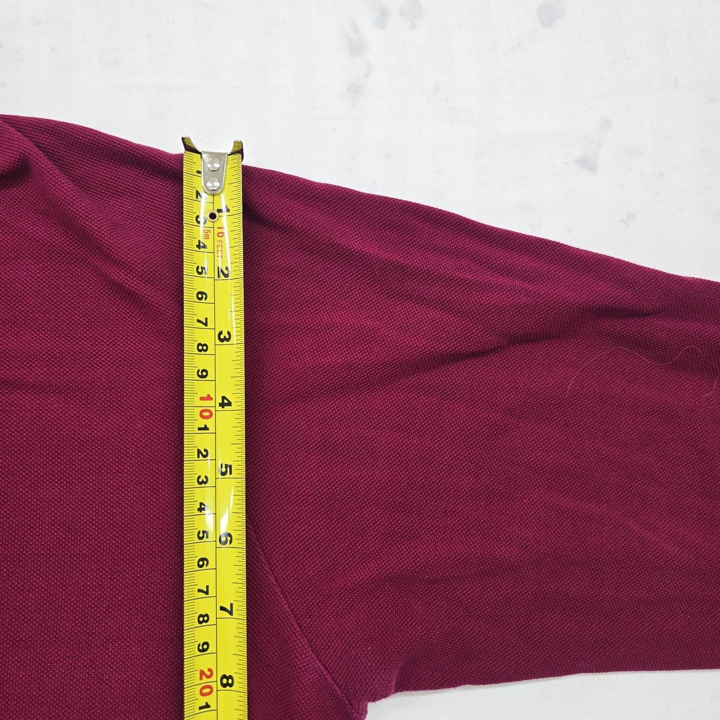Lacoste Men's Burgundy Piqué Cotton Polo Shirt Size 3 L.12.12