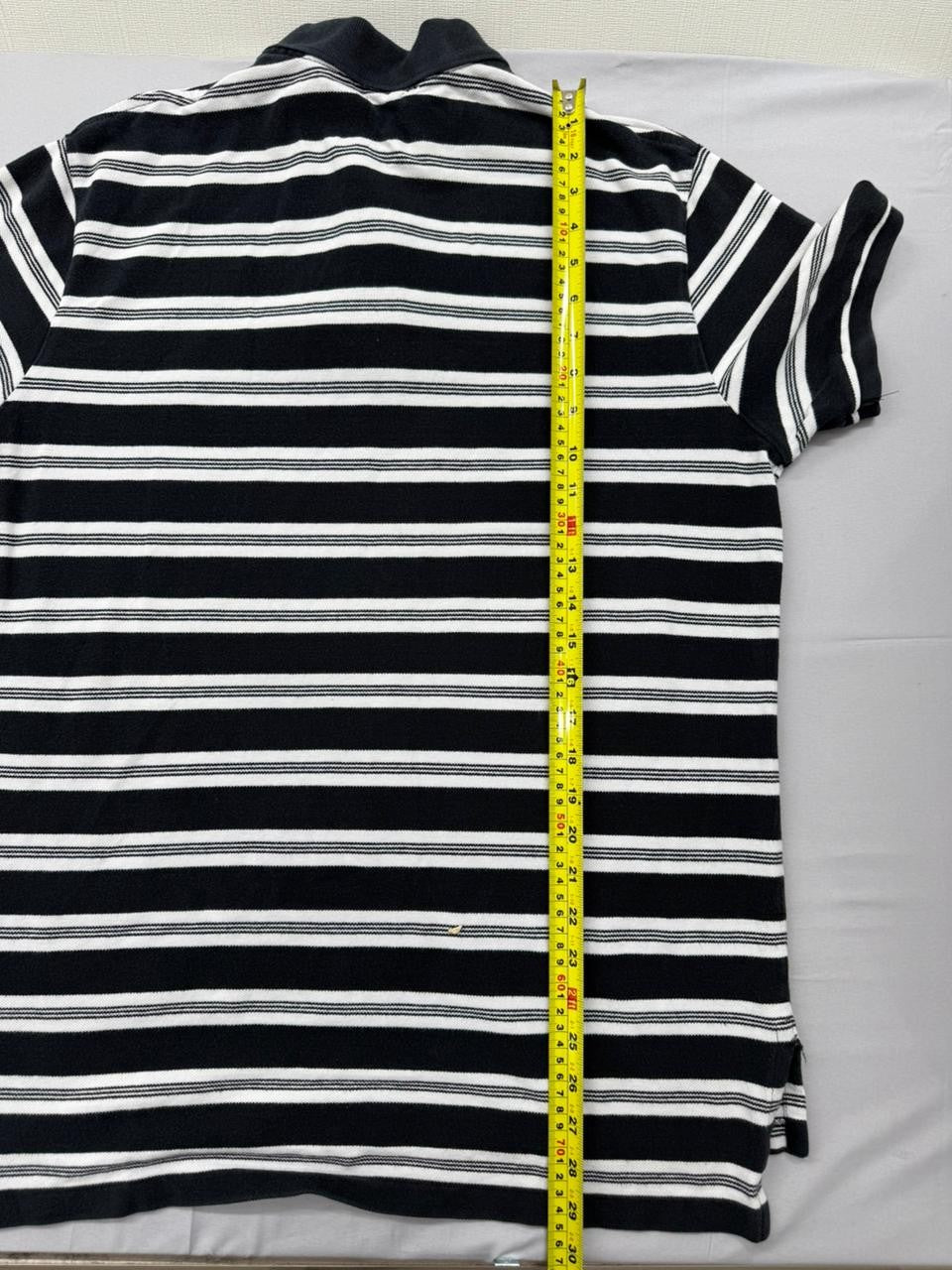 Polo Ralph Lauren Custom Fit Striped Polo Shirt XL Black White