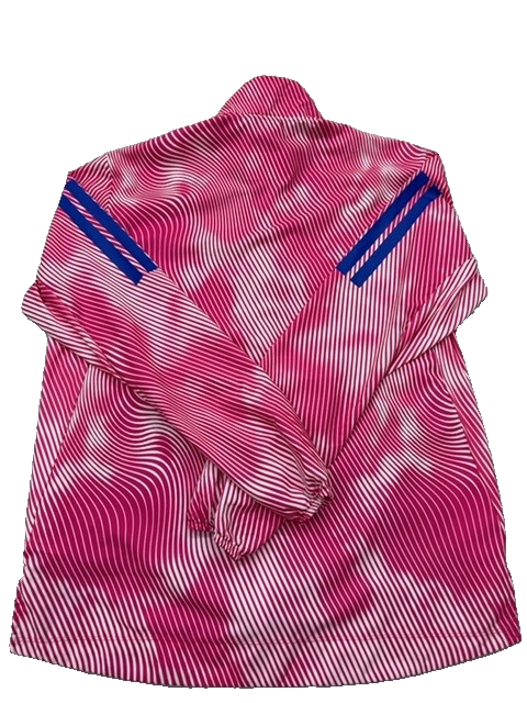 Adidas Women's Adizero Pink Running Jacket L Slim Fit