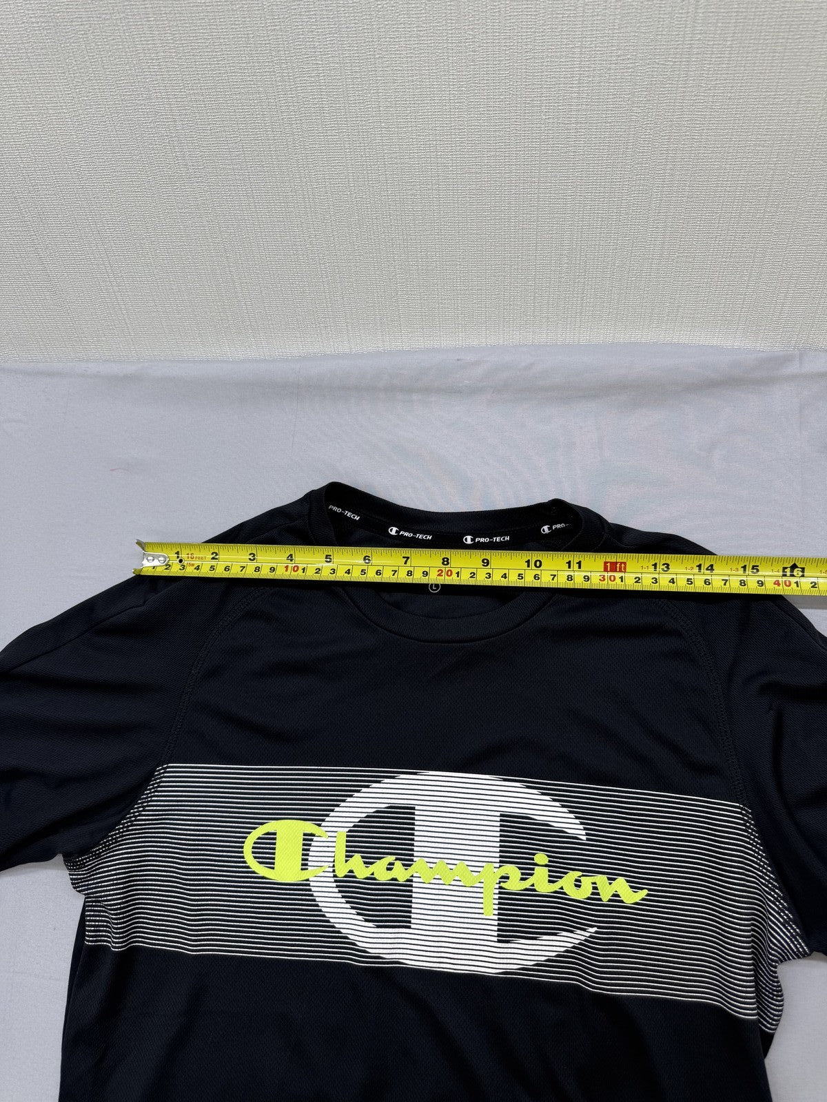 Champion Quick Dry Performance T-Shirt L Black Crew Neck Athletic