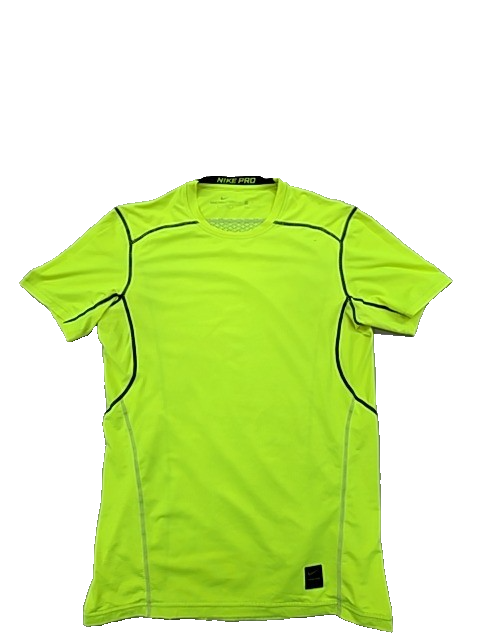 Nike Men's Neon Yellow HyperCool Fitted T-Shirt Size M