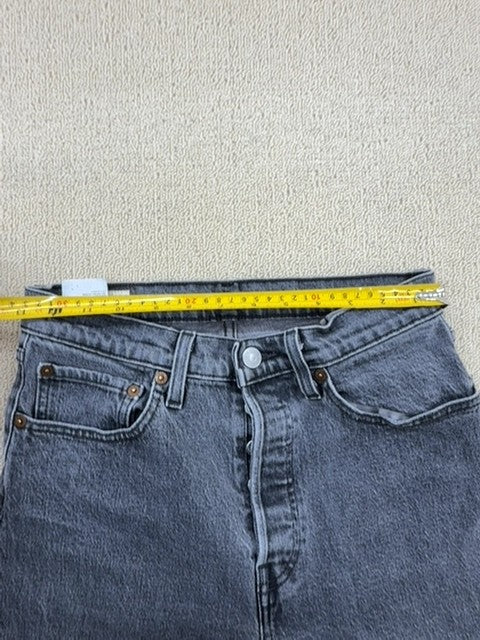 Levi's Unisex Grey 501 Original Fit 27X28 Jeans Button Fly 5-Pocket