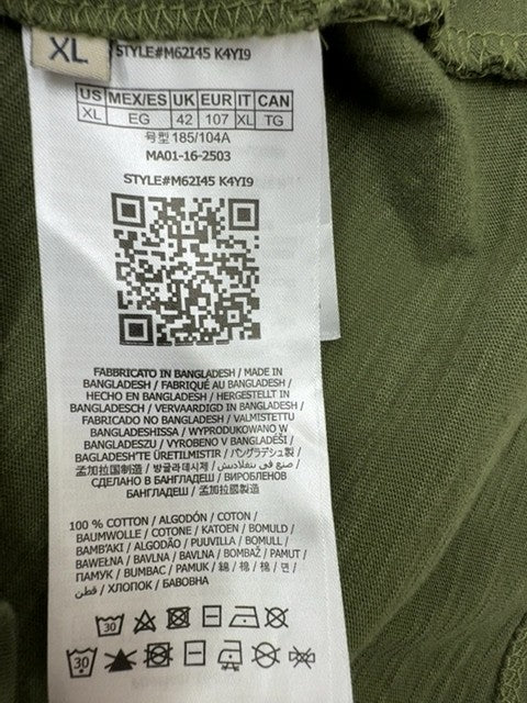 Guess Men Green T-Shirt size XL product image 5