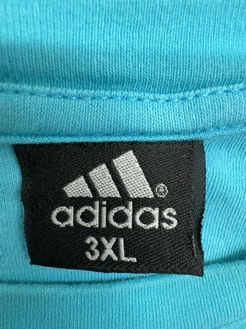 Adidas Adicolor Classics Turquoise Stripe 3XL Men's Cotton T-Shirt 3 Stripes